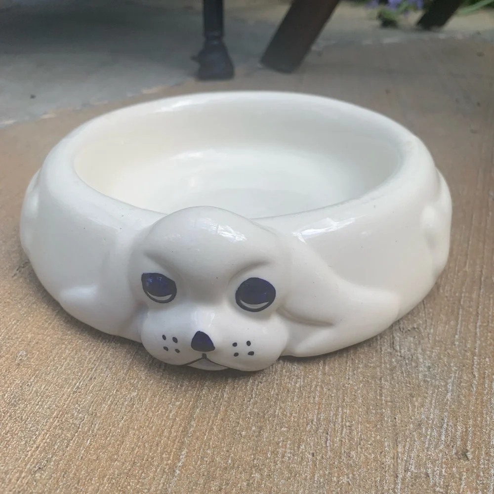 Lillian Vernon Ceramic Dog Bowl